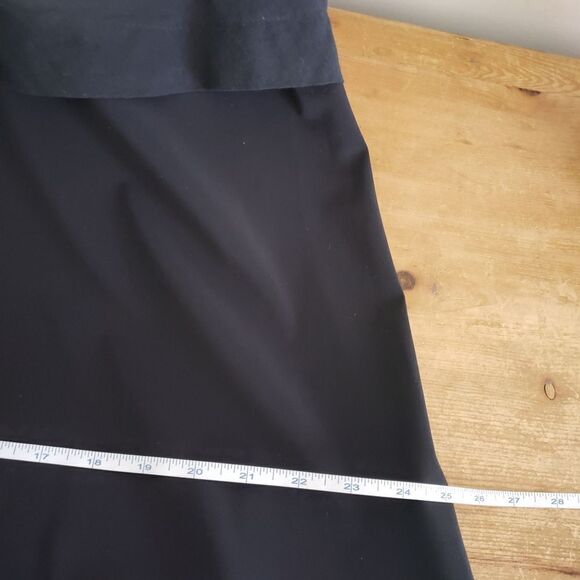 Cotélac Large Black Sleeveless Layered Cotton Distressed Raw Hem Dress Cutouts - Picture 9 of 12